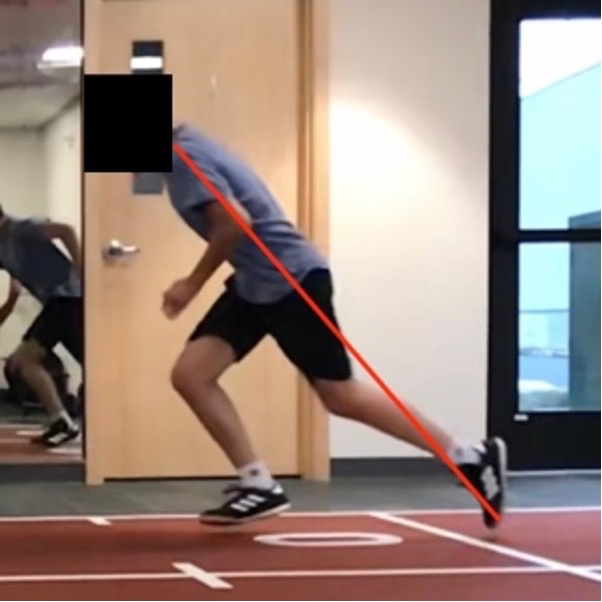 Sprint mechanics: attack angle